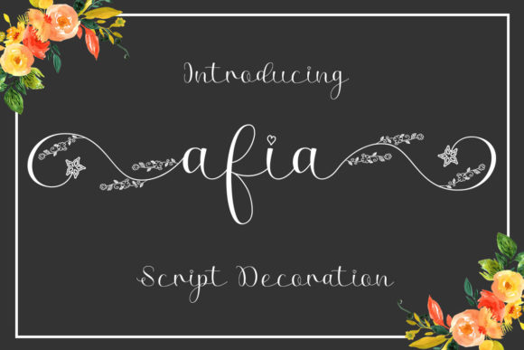 Afia Script: A Touch of Elegance in Every Stroke
