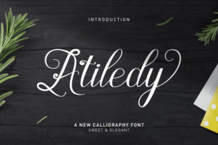 Atiledy Script: A Bold Display Font with Timeless Charm