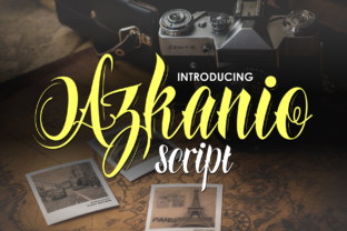 Azkanio Script: Bold Elegance in Every Stroke