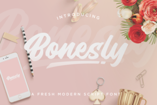 Bonesly Script: Bouncy Curves for Authentic Design