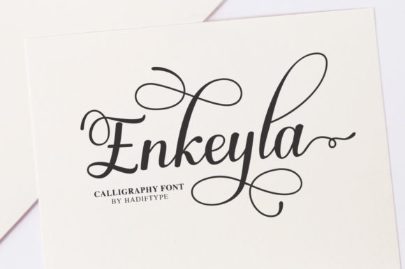 Enkeyla Script: A Versatile Calligraphy Font for Creative Projects
