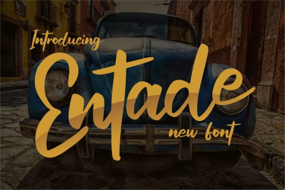 Entade Script: A Modern Font for Stylish Design Projects