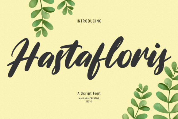 Hastafloris Script: A Versatile Handwritten Font for Personalized Design