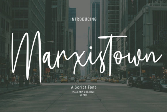 Marxistown Script: A Sophisticated Font for Modern Creativity