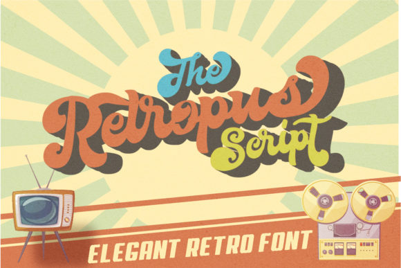 Retropus Script: A Unique Blend of Retro and Hand-Lettering Styles for Creative Projects