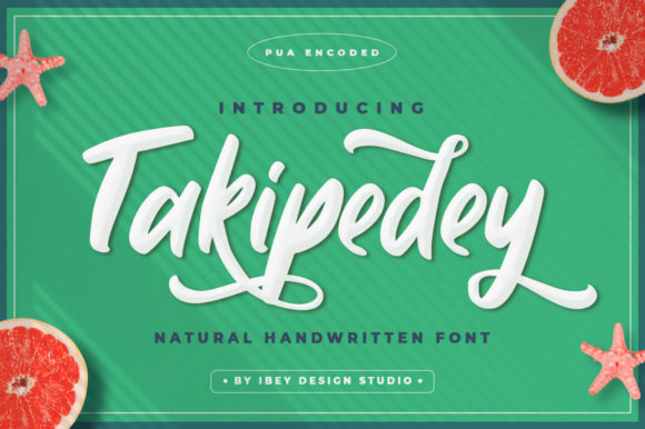 Takipedey Script: A Luxurious Calligraphy Font for Design Professionals