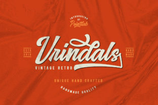 Vrindals Script: A Bold Retro Font with a Modern Twist